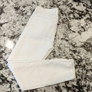 Loft white modern skinny jean ankle